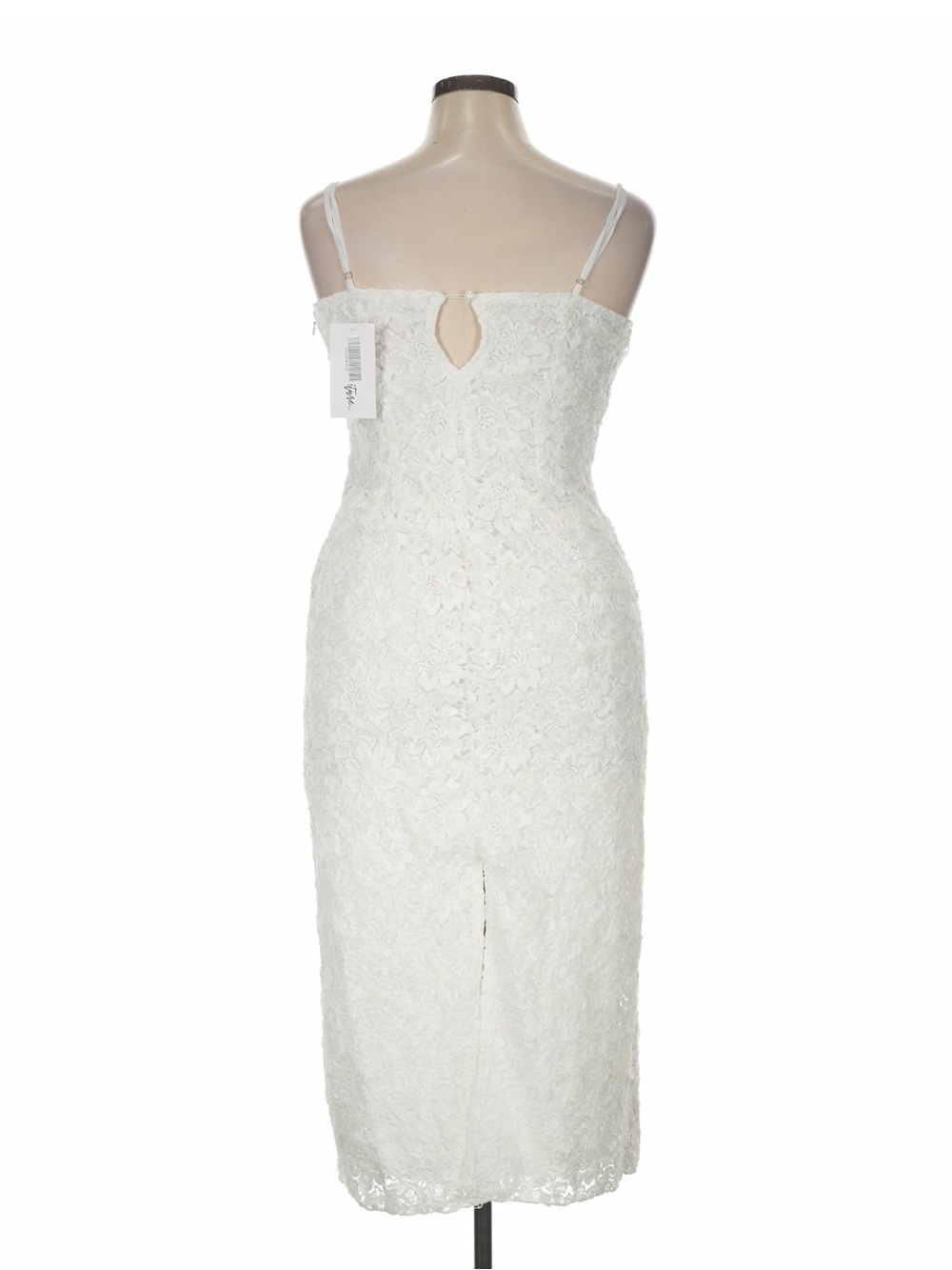 12th Tribe Ivy White Textured Midi Dress - Size XL - Picture 7 of 11